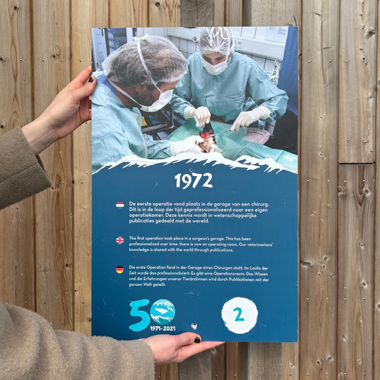 30. Timeline panel from the visitor centre, marking the year 1972