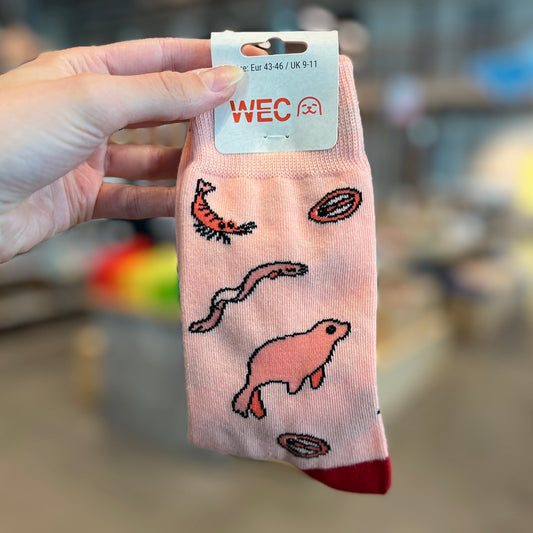 WEC-sokken volwassenen rood