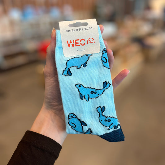 WEC-sokken volwassenen blauw