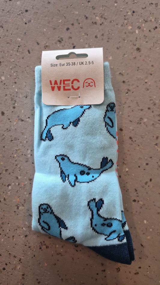 WEC-sokken volwassenen blauw