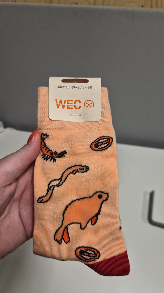 WEC-sokken volwassenen rood