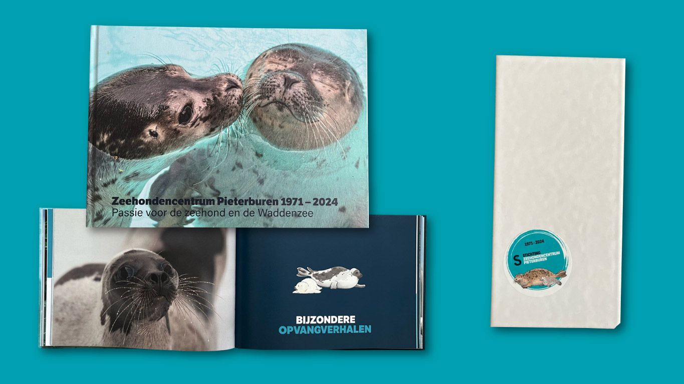 Afscheidsboek Zeehondencentrum Pieterburen + Pieterburentegel