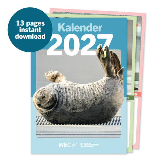 Zeehondenkalender 2027 - Digitale download