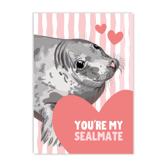 Valentijnsdagkaart 'You're my sealmate'